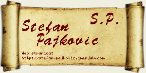 Stefan Pajković vizit kartica